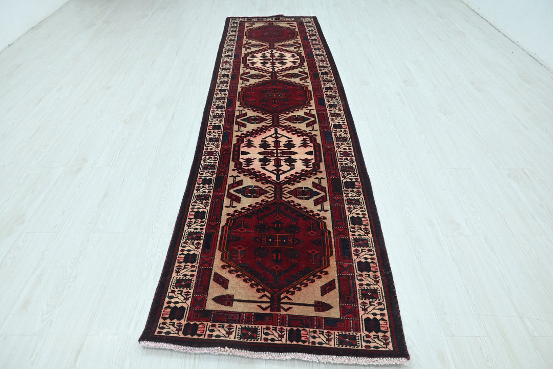 red Runner rug 3' 1" x 11' 0"