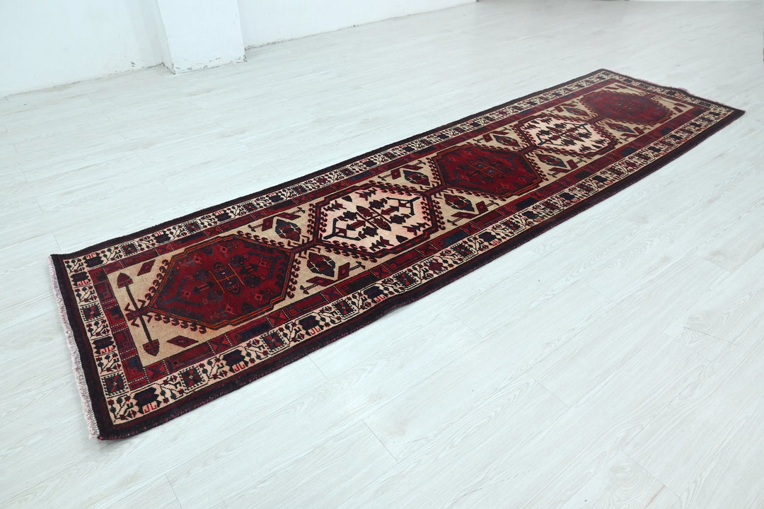red Runner rug 3' 1" x 11' 0"