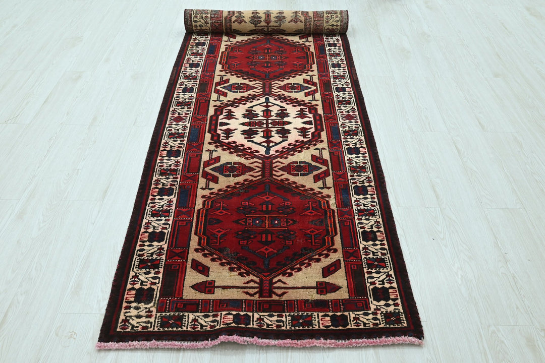 red Runner rug 3' 1" x 11' 0"