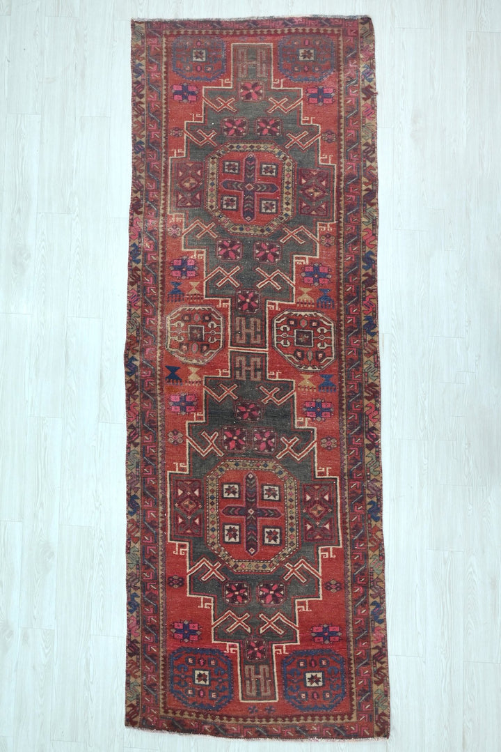 red Runner rug 3' 5" x 10' 3"