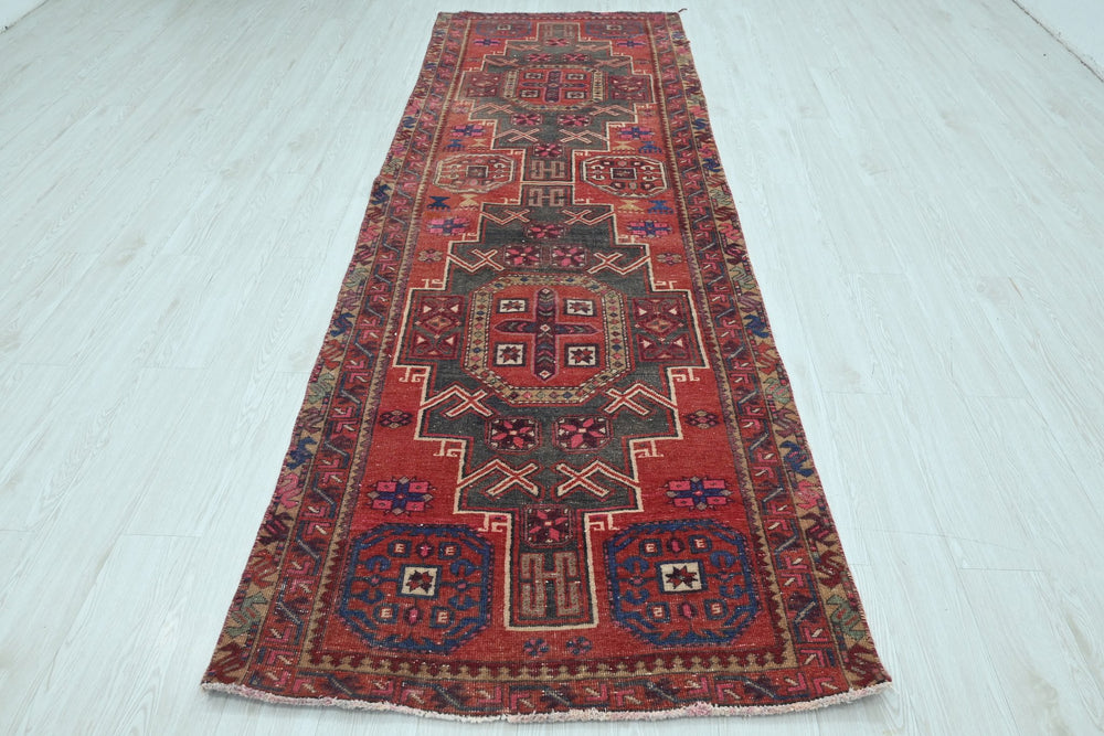 red Runner rug 3' 5" x 10' 3"