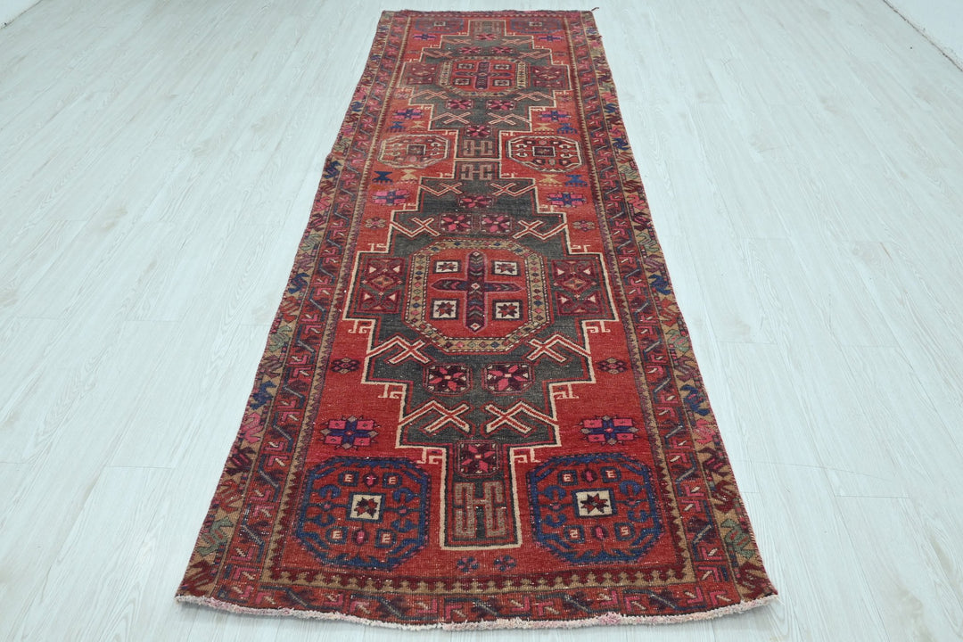 red Runner rug 3' 5" x 10' 3"