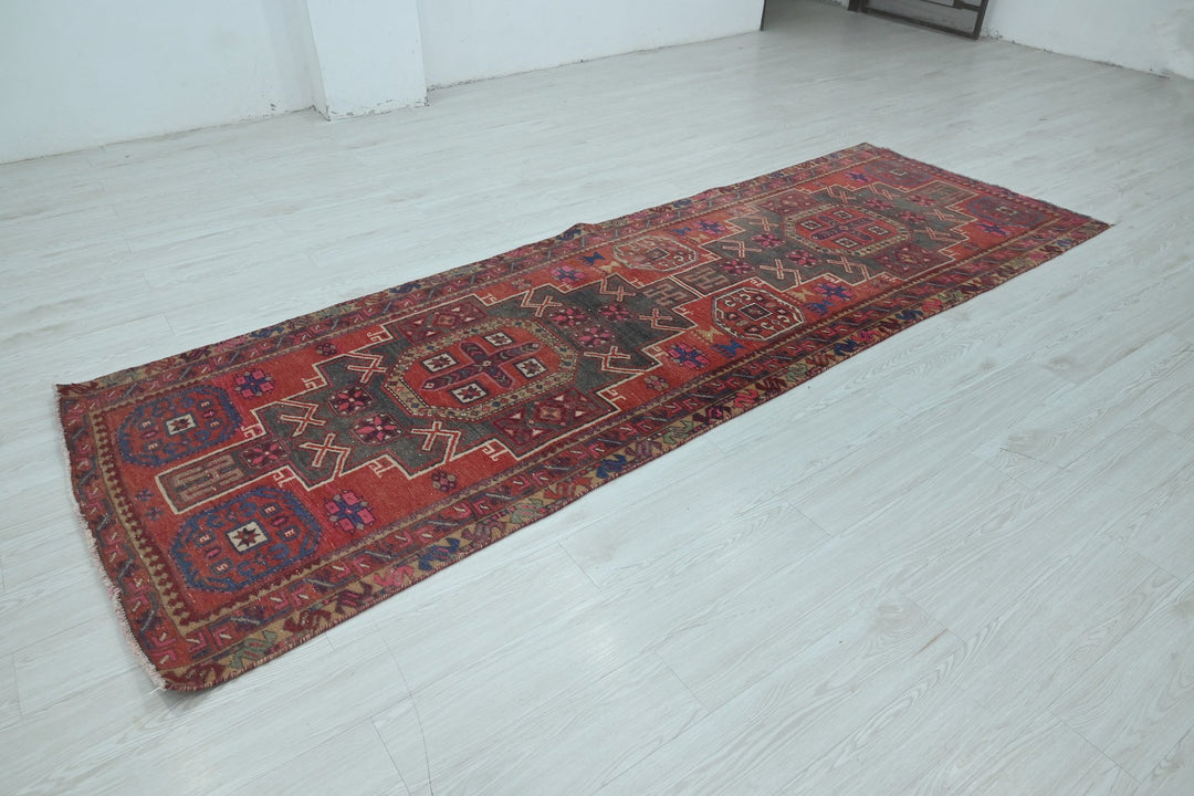 red Runner rug 3' 5" x 10' 3"