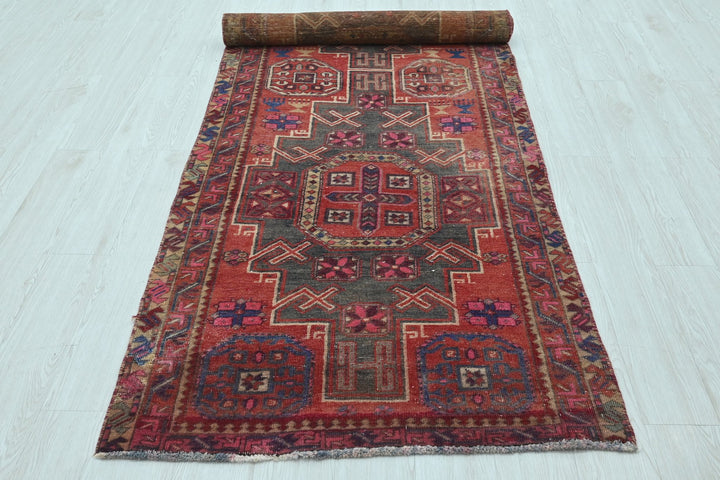red Runner rug 3' 5" x 10' 3"