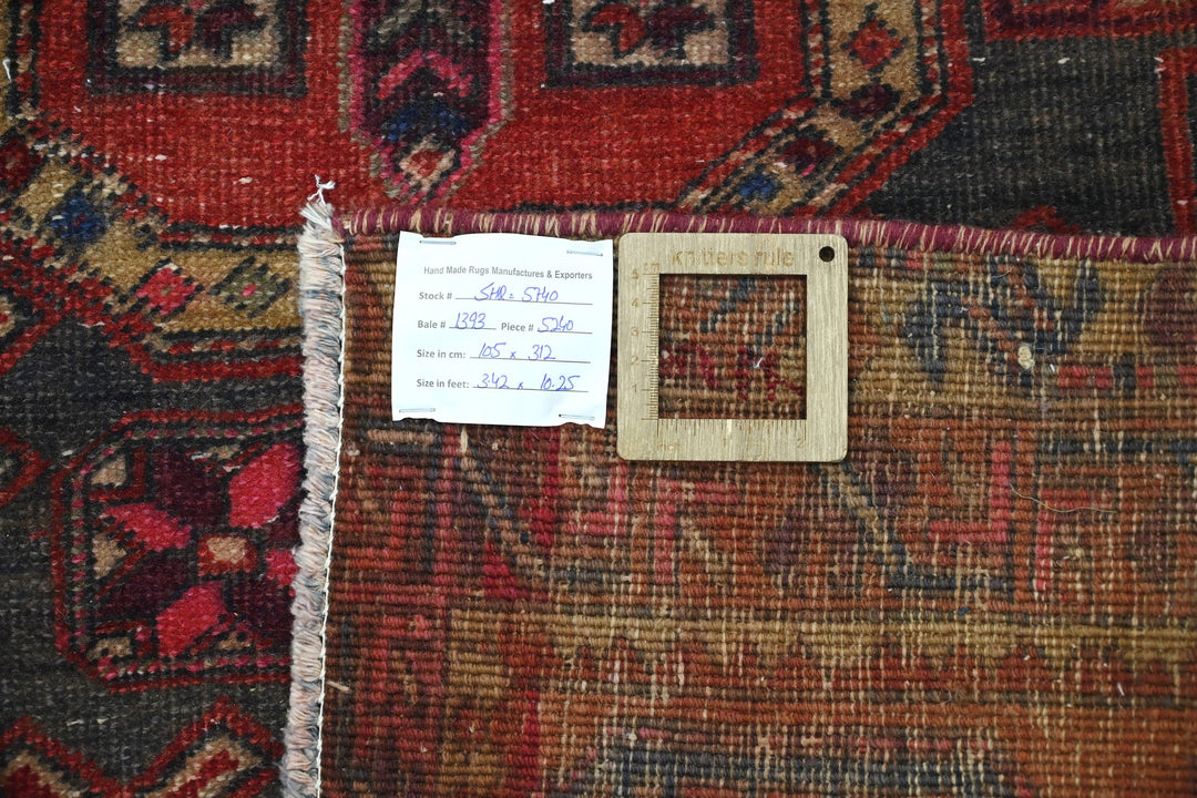 red Runner rug 3' 5" x 10' 3"
