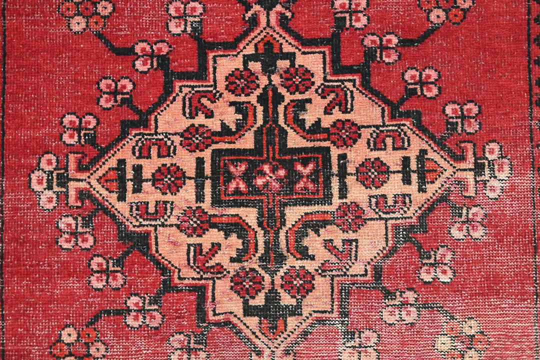 red Accent rug 3' 10" x 6' 4"