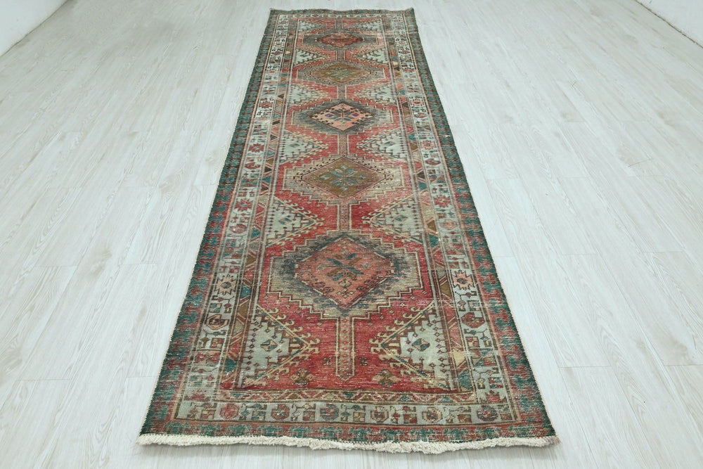 red Runner rug 3' 5" x 10' 7"