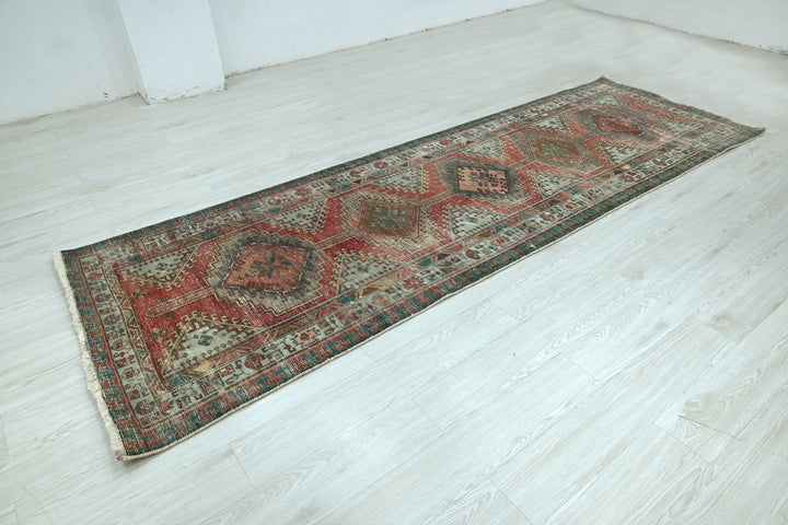 red Runner rug 3' 5" x 10' 7"