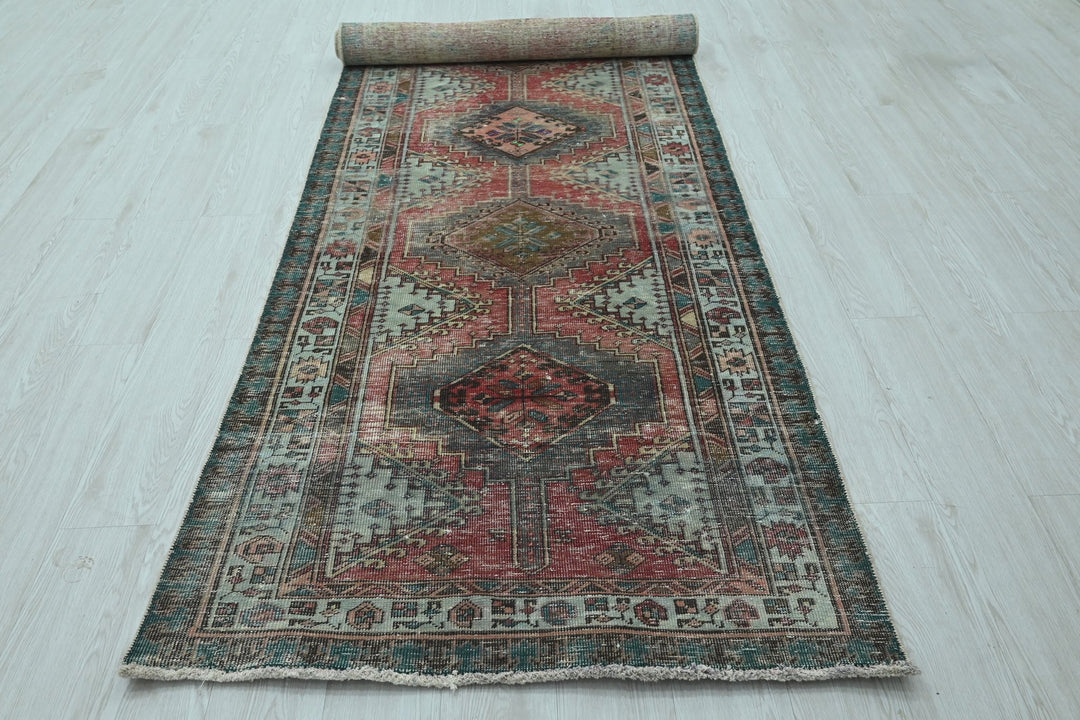red Runner rug 3' 5" x 10' 7"