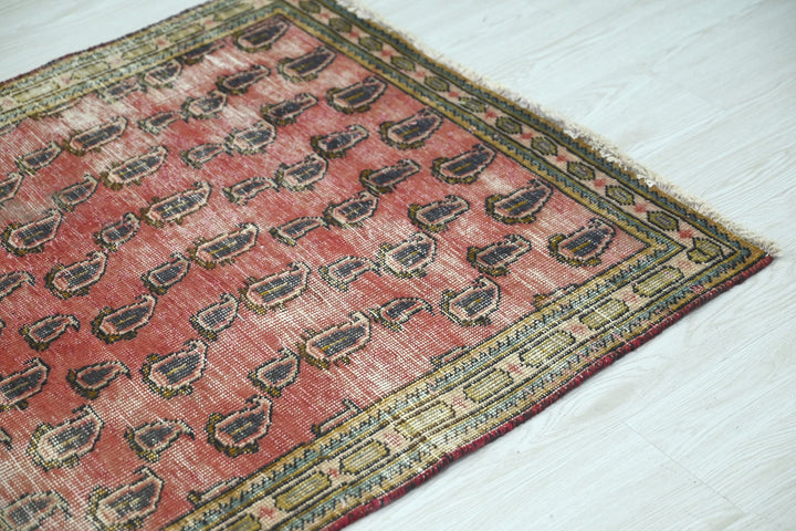 red Accent rug 2' 11" x 4' 4"