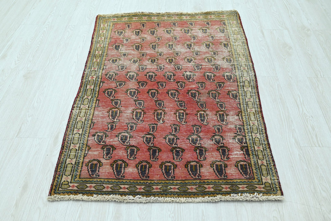 red Accent rug 2' 11" x 4' 4"