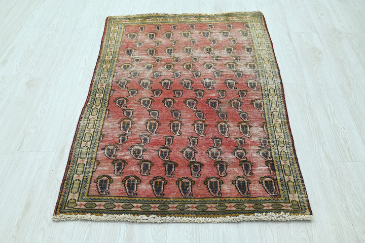 red Accent rug 2' 11" x 4' 4"