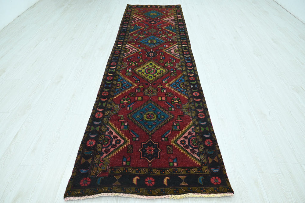 red Runner rug 3' 2" x 10' 10"