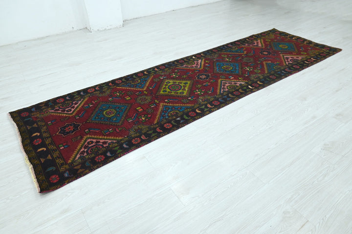 red Runner rug 3' 2" x 10' 10"