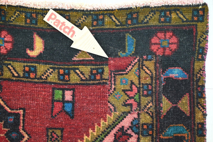 red Runner rug 3' 2" x 10' 10"