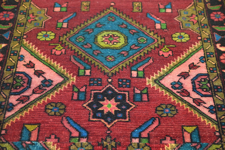 red Runner rug 3' 2" x 10' 10"