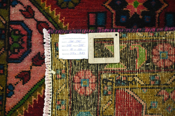 red Runner rug 3' 2" x 10' 10"
