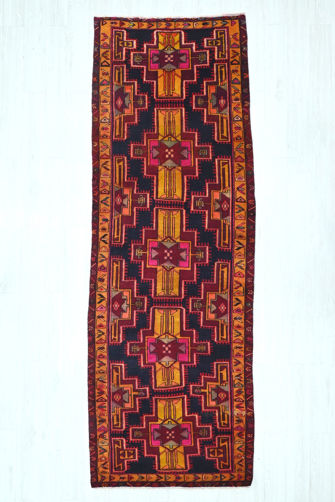 black Runner rug 3' 8" x 10' 4"
