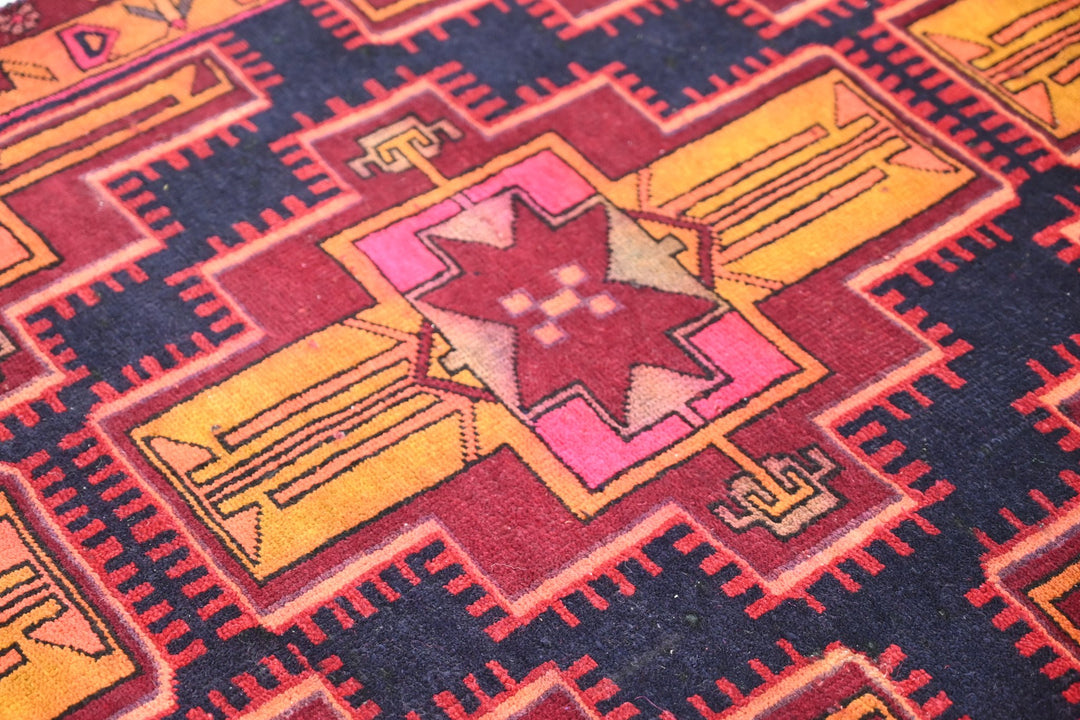 black Runner rug 3' 8" x 10' 4"