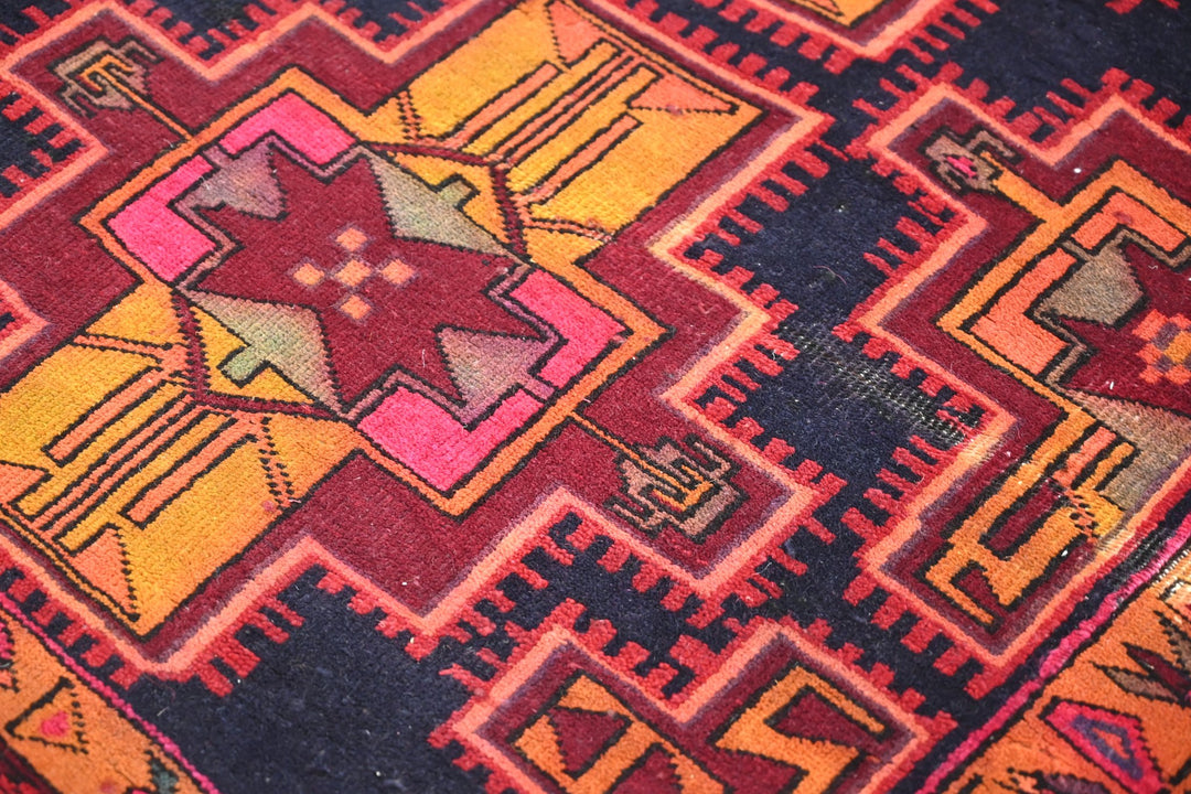black Runner rug 3' 8" x 10' 4"