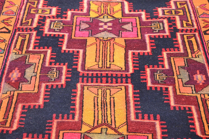 black Runner rug 3' 8" x 10' 4"