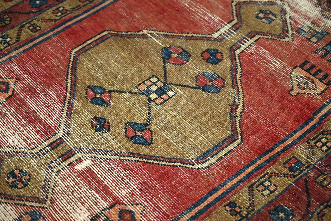 red Accent rug 3' 3" x 4' 11"