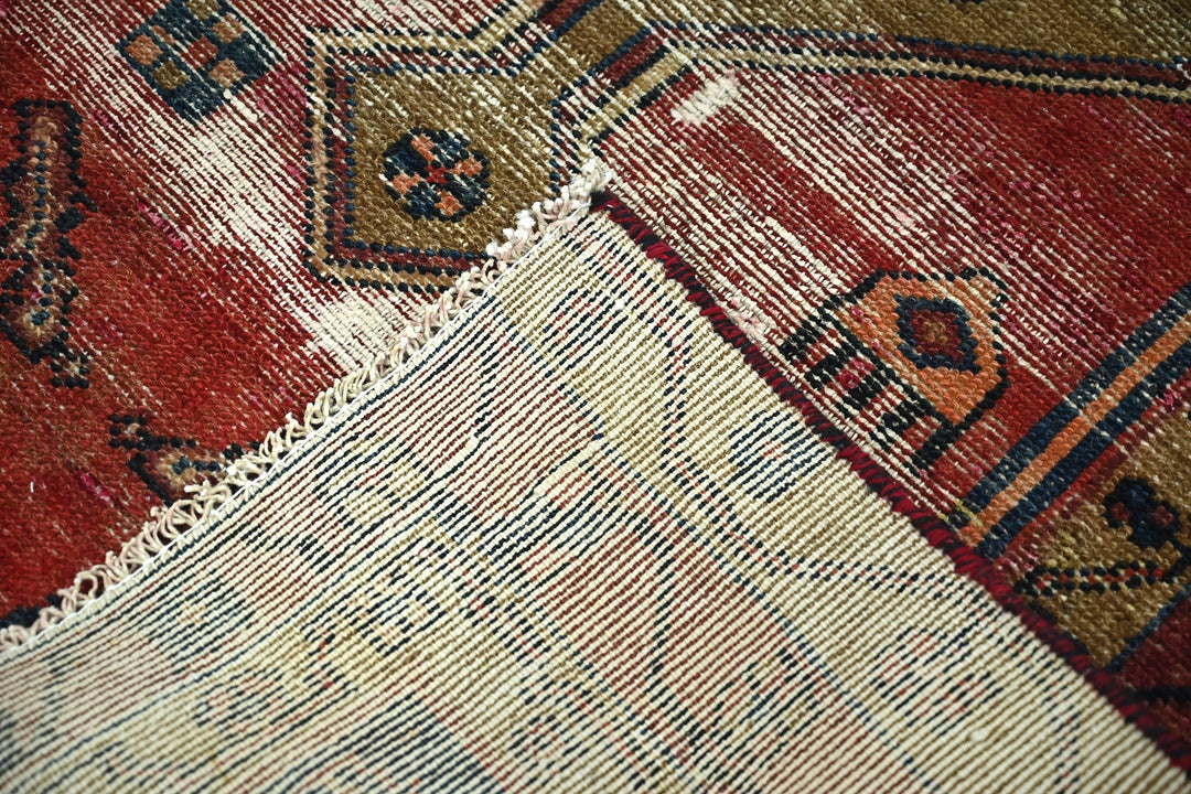 red Accent rug 3' 3" x 4' 11"
