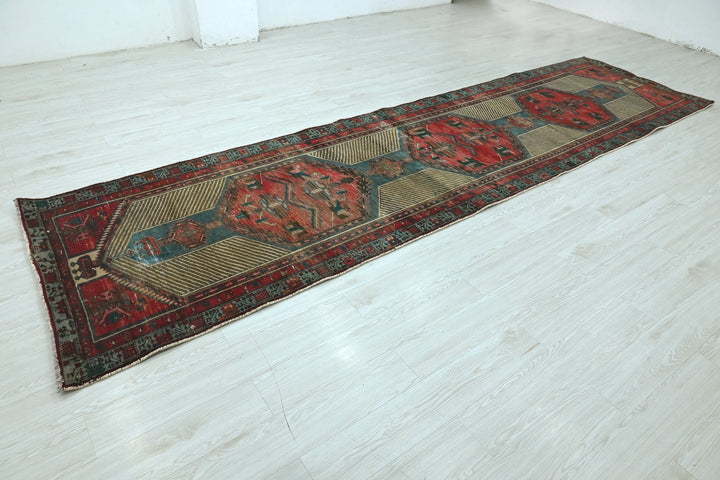 red Runner rug 3' 8" x 13' 11"