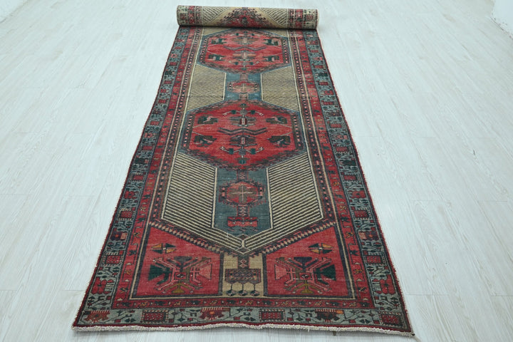 red Runner rug 3' 8" x 13' 11"