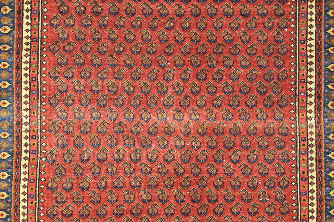 red Accent rug 3' 3" x 4' 9"