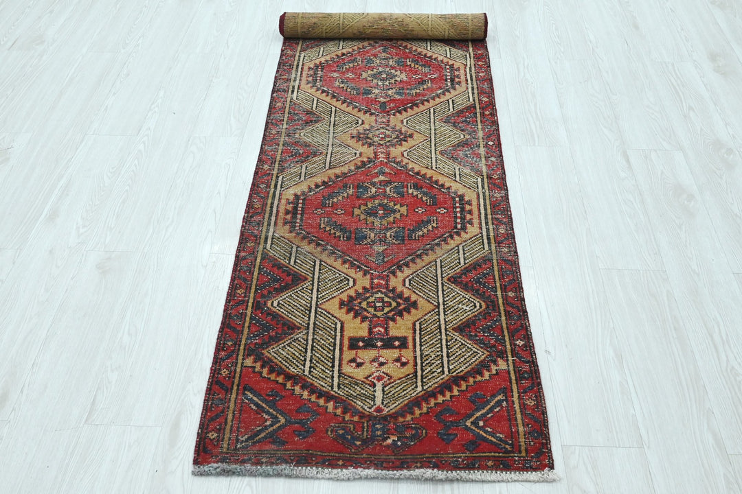 red Runner rug 2' 1" x 9' 0"