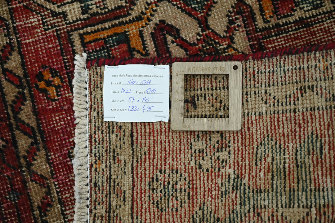 red Runner rug 1' 10" x 4' 9"