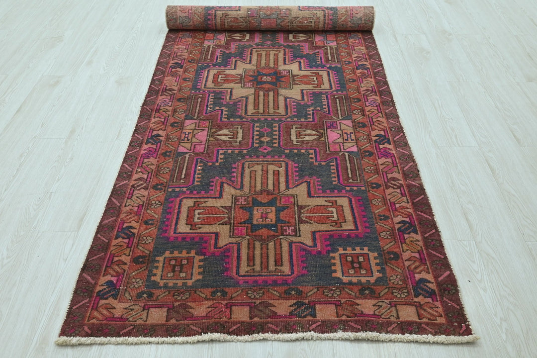 red Runner rug 3' 5" x 10' 7"