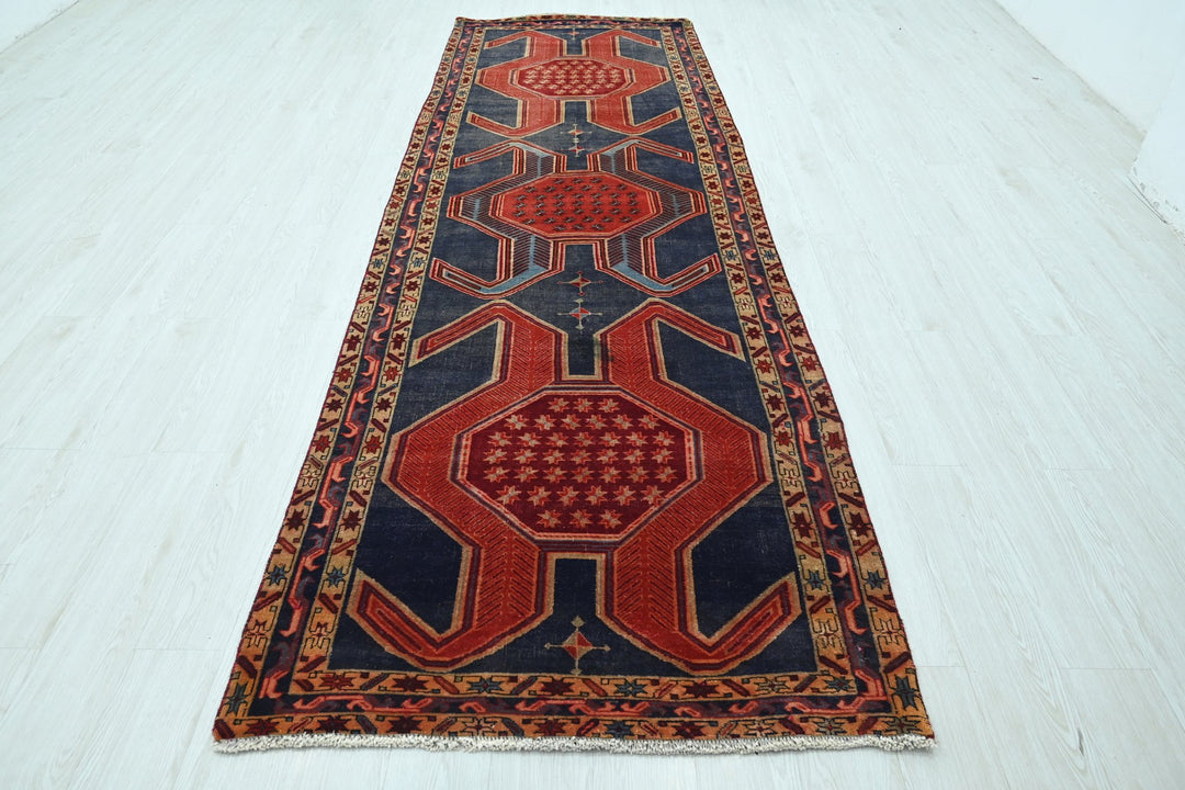 blue Runner rug 3' 8" x 11' 0"
