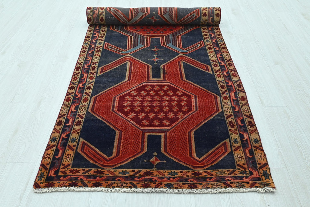 blue Runner rug 3' 8" x 11' 0"