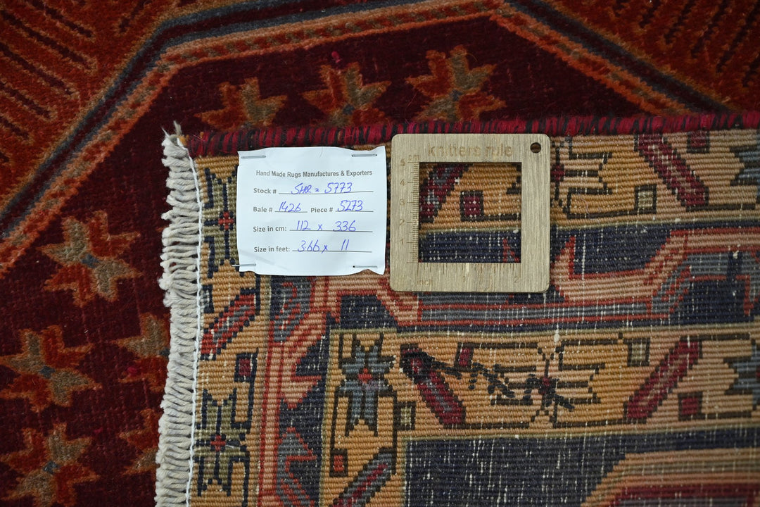 blue Runner rug 3' 8" x 11' 0"