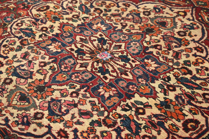 red Medium rug 6' 4" x 9' 1"