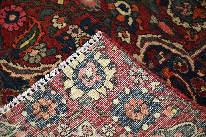 red Medium rug 6' 4" x 9' 1"