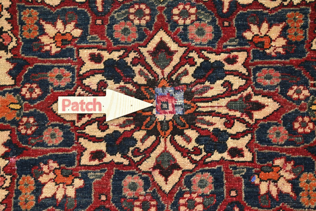 red Medium rug 6' 4" x 9' 1"
