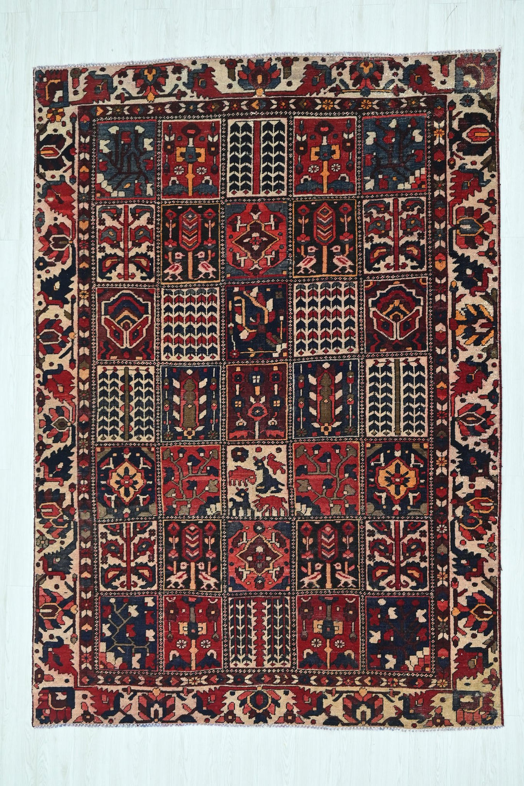red Medium rug 6' 3" x 8' 6"
