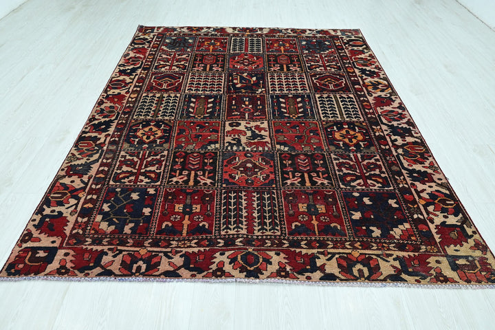 red Medium rug 6' 3" x 8' 6"