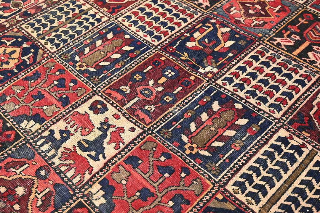red Medium rug 6' 3" x 8' 6"