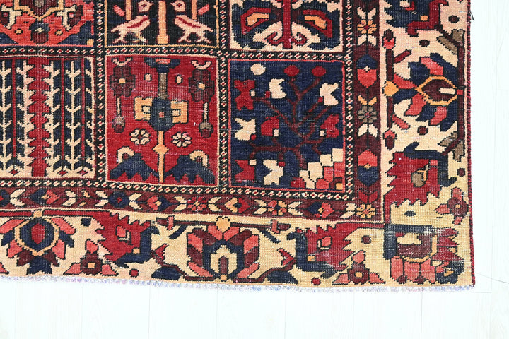 red Medium rug 6' 3" x 8' 6"