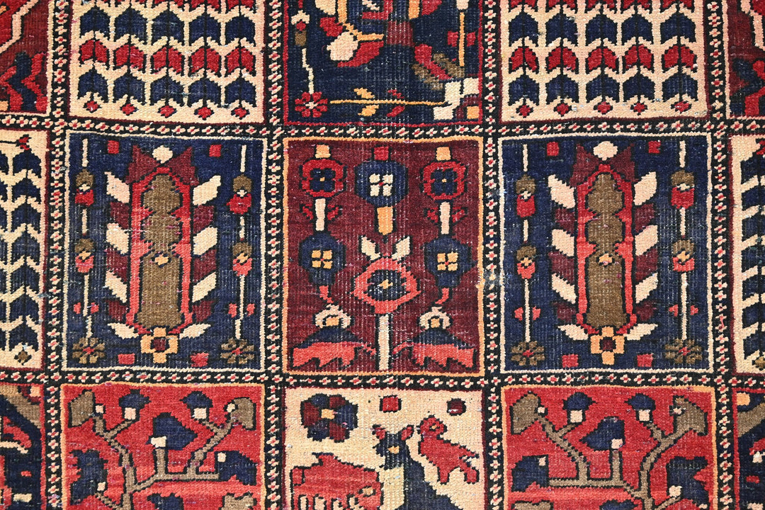 red Medium rug 6' 3" x 8' 6"