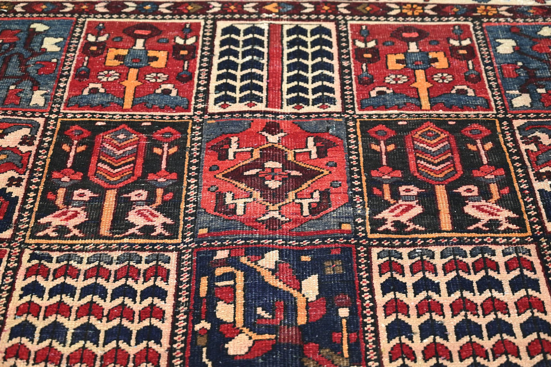 red Medium rug 6' 3" x 8' 6"