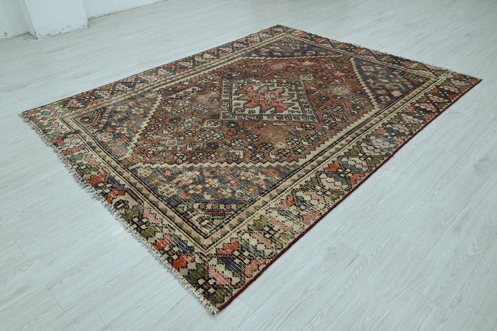 brown Medium rug 6' 0" x 8' 0"