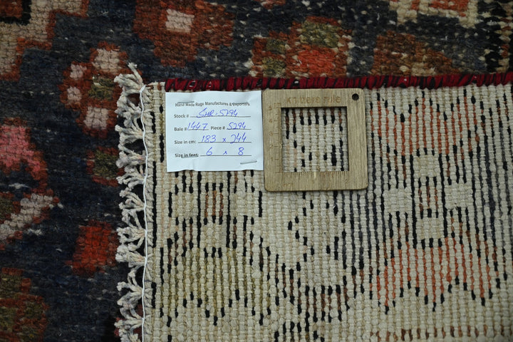 brown Medium rug 6' 0" x 8' 0"