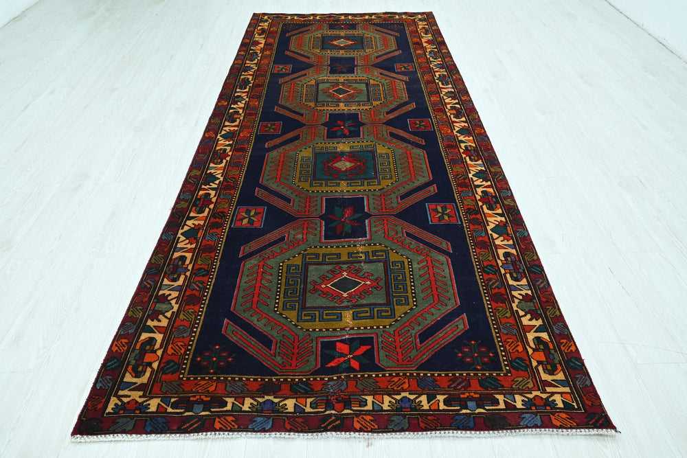 blue Runner rug 4' 4" x 10' 5"