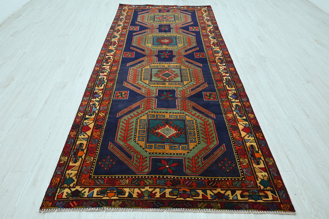 blue Runner rug 4' 4" x 10' 5"