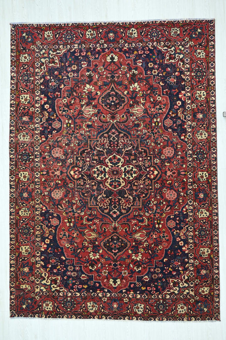 red Large rug 6' 9" x 9' 10"